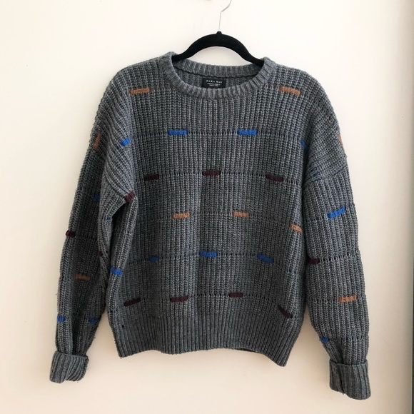 Zara Other - Zara Grey Knit Sweater